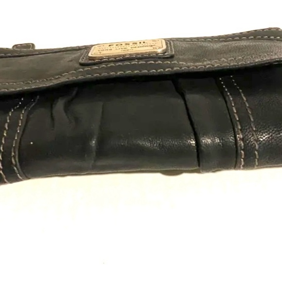 Fossil Black Leather wallet - Picture 3 of 7